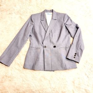 ANTONIO MELANI Women's Double-Breasted Blazer Blue Wash Size 6